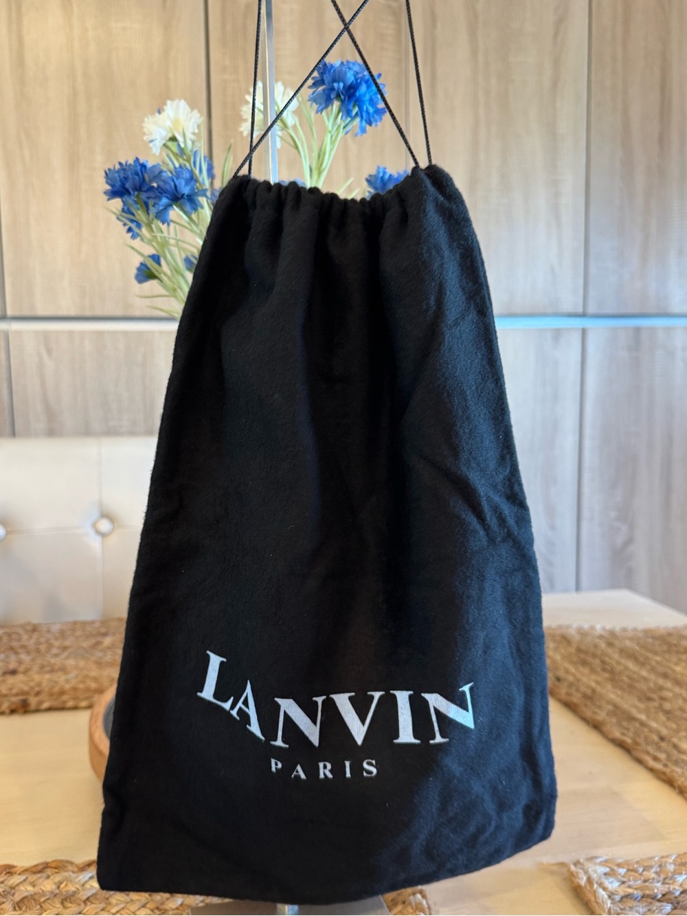 Authentic Vintage LANVIN Paris Large Dust Bag 11x16 NEVER USED!